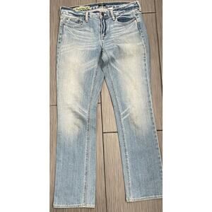 J Crew Womens Stretch Matchstick Light Wash Jeans Size 29S Straight Leg RN 77388